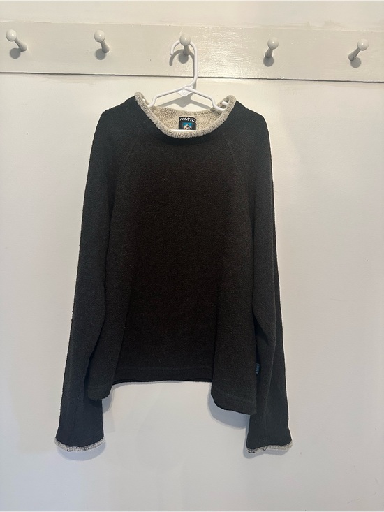 Kuhl Other - Kuhl boys brown Sherpa funnel neck Pullover Sweater size 10-12